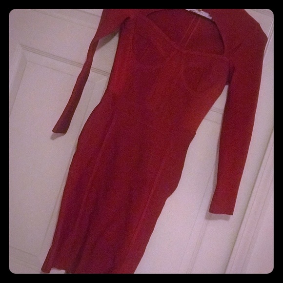 Red BodyCon Dress - Picture 1 of 4
